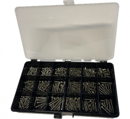 Assortment box A4, Wood/sheet metal screw 310 parts in the group Fasteners / Prepackaged / Assortment box at Marifix (104194var)