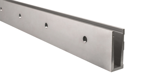 Glass profile 1302 for glass railing, vertical 1.0 kN in the group Outlet at Marifix (1302v)