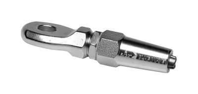 Eyelet end terminal, swageless, stainless steel (4 mm) in the group Wire, chain, rope / Wire accessories / Swangless Terminals at Marifix (181101)