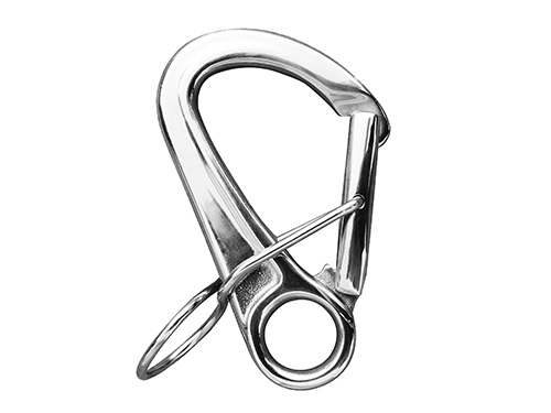 Bent mooring hook, stainless steel in the group Fittings & accessories / Fittings / Carabiners at Marifix (223)