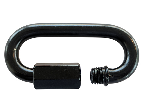 Quick link with lock, painted black, galv. (6 mm) in the group Fittings & accessories / Fittings / Carabiners at Marifix (172206)