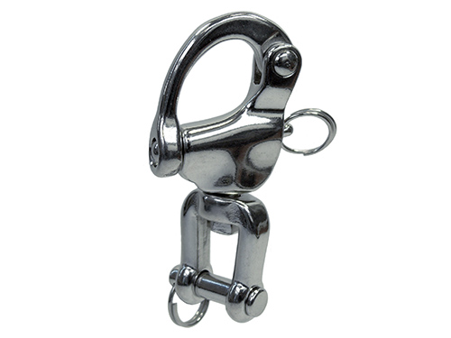 Hank with swivel and shackle, stainless steel (87 mm) in the group Fittings & accessories / Fittings / Carabiners at Marifix (106187)