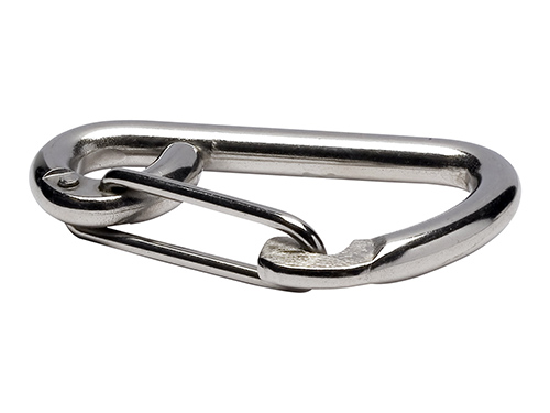 Safety hook, stainless steel (12 mm) in the group Fittings & accessories / Fittings / Carabiners at Marifix (161304)