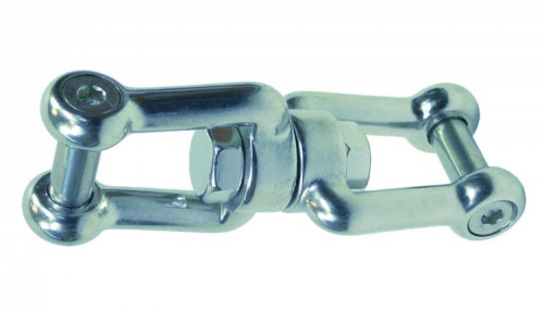 Swivel, fork/fork, stainless steel (5 mm) in the group Fittings & accessories / Fittings / Carabiners at Marifix (112205)