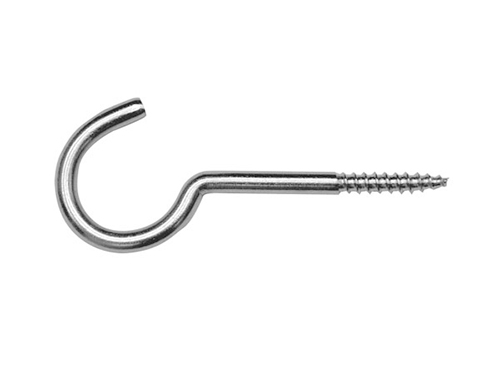 Hook, stainless steel (3.5 mm) in the group Fittings & accessories / Fittings / Hooks & wall fittings at Marifix (8706-2-3,5X60)