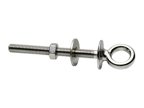 Eye bolt, flat, stainless steel (M10 x 50 mm) in the group Fittings & accessories / Marine / eye bolt and eye screw at Marifix (103907)