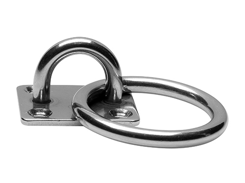 Eye mount with ring, stainless steel (35 x 40 mm) in the group Fittings & accessories / Fittings / Hooks & wall fittings at Marifix (103951-2)