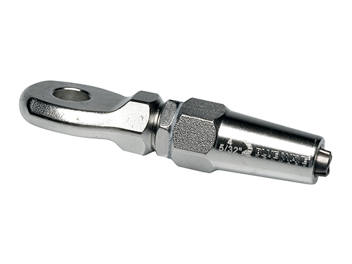 Eyelet end terminal, swageless, stainless steel (4 mm) in the group Wire, chain, rope / Wire accessories / Swangless Terminals at Marifix (B181101)