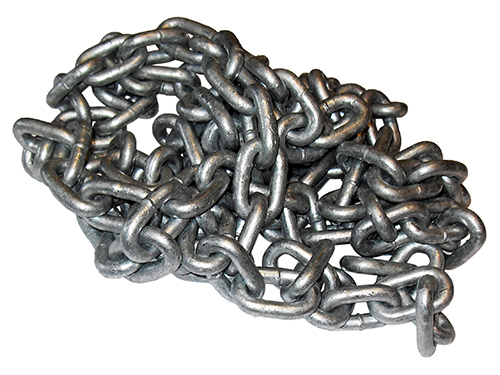 Chain, short link, calibrated, DIN 766,  galv. (8 mm) in the group Wire, chain, rope / Chains & ropes / Chains at Marifix (211208)