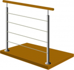 Glass railing: round post  in the group Railing parts / Posts & base plates / Railing posts at Marifix (300-316-903m)