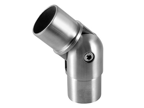 Tube connection with joint, round tube (mirror) in the group Railing parts / Hand rails / Tube fittings at Marifix (J020742M)