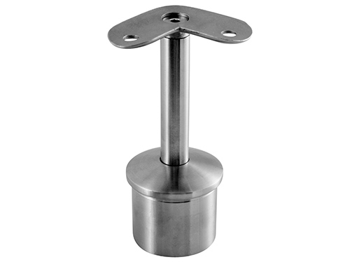 Top fittings with bracket, 90 (round, mirror) in the group Railing parts / Hand rails / Top fittings & end caps at Marifix (J072642M)
