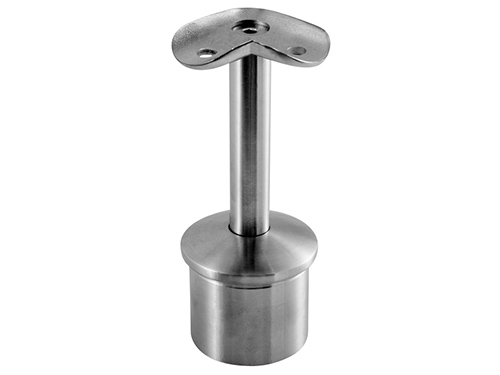 Top fittings with bracket, 135 (flat, satin) in the group Railing parts / Hand rails / Top fittings & end caps at Marifix (J073600)