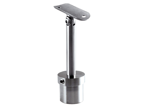 Top fitting with joint and adjustable height (satin) in the group Railing parts / Hand rails / Top fittings & end caps at Marifix (J071242)