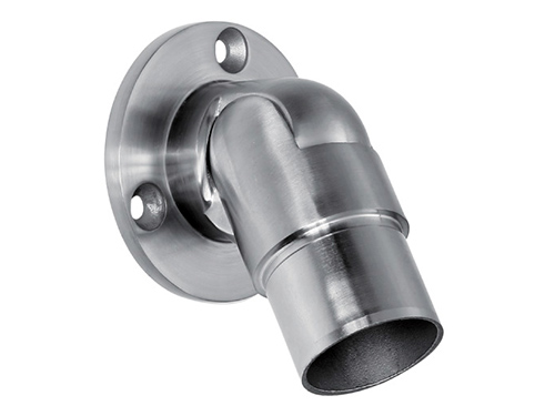 Wall bracket for tube, articulated (satin) in the group Railing parts / Hand rails / Wall brackets at Marifix (J103042)