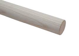 Hand rail white stained  ash, 42.4 mm in the group Railing parts / Hand rails / Hand rails in wood and steel at Marifix (E10023-5)