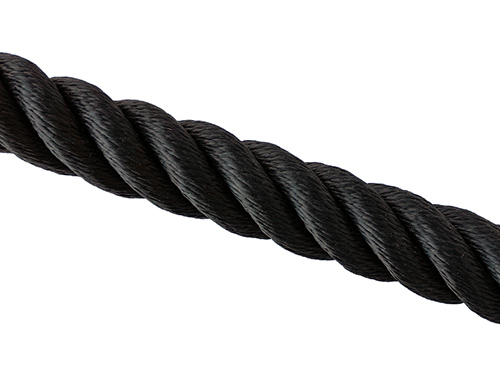 Decorative rope, black (36 mm) in the group Wire, chain, rope / Chains & ropes / Decorative rope at Marifix (104080-19-5)