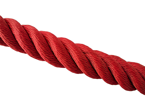 Decorative rope, red in the group Wire, chain, rope / Chains & ropes / Decorative rope at Marifix (418-4)