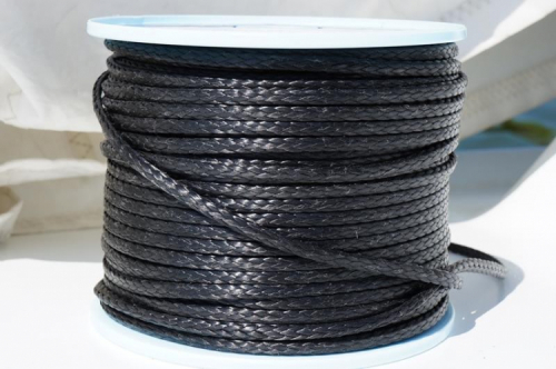 Dyneema D-Pro black (3-10 mm)  in the group Wire, chain, rope / Chains & ropes / Dyneema rope at Marifix (419-30)