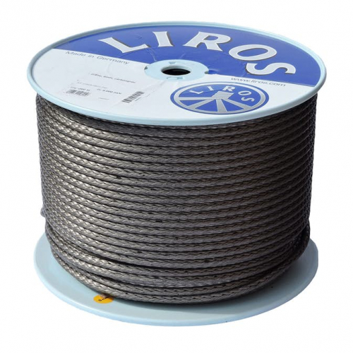 Dynema D -Pro Carbongrey 8mm in the group Wire, chain, rope / Chains & ropes / Dyneema rope at Marifix (104031-8)