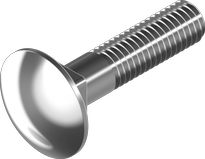 Coach bolt A4, DIN 603 (5 x 25 mm) in the group Fasteners / Screws / Machine screws at Marifix (603-4-5X25)