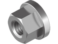 Hexagon nut with collar A2, DIN 6331 (20 mm) in the group Fasteners / Other fasteners / Nuts at Marifix (6331-2-20)