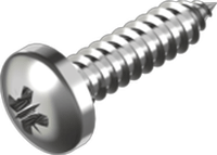 Self-tapping screw, button PZ A4, DIN 7981 (5.5 x 100 mm) in the group Fasteners / Screws / Self-tapping screws at Marifix (7981-4-5,5X100Z)