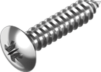 Self-tapping screw, raised csk PZ A4, DIN 7983 (3.5 x 16 mm) in the group Fasteners / Screws / Self-tapping screws at Marifix (7983-4-3,5X16Z)