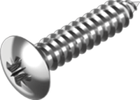 Self-tapping screw, raised csk PZ A4, DIN 7983 (6.3 x 25 mm) in the group Fasteners / Screws / Self-tapping screws at Marifix (7983-4-6,3X25Z)