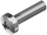 Crosshead screw, PZ A4, DIN 7985 (4 x 5 mm) in the group Fasteners / Screws / Machine screws at Marifix (7985-4-4X5Z)