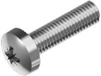 Crosshead screw, Pozidriv A4, DIN 7985 in the group Fasteners / Screws / Machine screws at Marifix (7985-4)