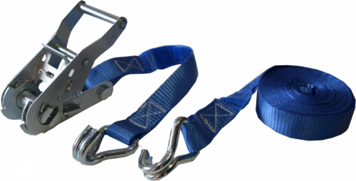 Strap, 182 25 mm x 0.3 + 4.7 m 1000 kg j-hooks in the group Wire, chain, rope / Other accessories / Laload securing and accessories at Marifix (8148-4)