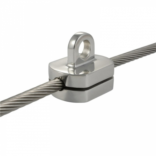 Wire rope clip with eye A4-Aisi 316 in the group Wire, chain, rope / Wire accessories / Wire rope clips at Marifix (815001)