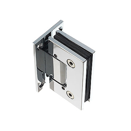 Hinge for glass door, 180 der. Chrome in the group Railing parts / Glass / Shower fittings at Marifix (861166)