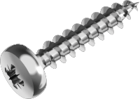 Wood screw, pan head, PZ A4, 9110 (3.5 x 16 mm) in the group Fasteners / Screws / Wood screws at Marifix (9110-4-3,5X16)