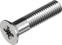Machine screw, csk PZ A4, DIN 965 (5 x 55 mm) in the group Fasteners / Screws / Machine screws at Marifix (965-4-5X55Z)