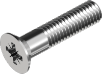 Machine screw, csk PZ A4, DIN 965 (3 x 25 mm) in the group Fasteners / Screws / Machine screws at Marifix (965-4-3X25Z)