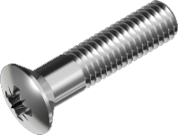 Machine screw, raised csk PZ A4, DIN 966 (6 x 30 mm) in the group Fasteners / Screws / Machine screws at Marifix (966-4-6X30Z)