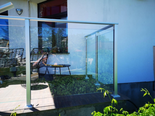 Post for Glass railing Aluminium 50x50 Hight 1100mm in the group  at  (ABC230)