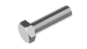 Hexagon screw A4, DIN 933 (5 x 25 mm, 10-pack) in the group Fasteners / Prepackaged / Prepackaged for racks at Marifix (00933-4-5X25)