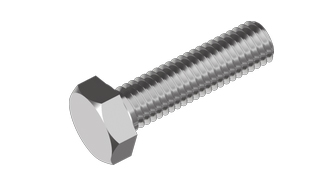 Hexagon screw A4, DIN 933 (8 x 20 mm, 2-pack) in the group Fasteners / Prepackaged / Prepackaged for racks at Marifix (00933-4-8X20)