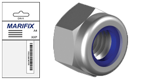 Locknut A4, DIN 985 (M4, 10-pack) in the group Fasteners / Prepackaged / Prepackaged for racks at Marifix (00985-4-4)
