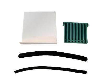 Rubber set for railing profile 40000-KMA9005 12,76 in the group Railing parts / Glass / Rubber gaskets at Marifix (KMA-1276)