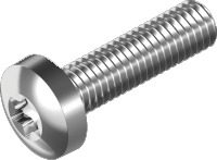 Machine screw, button TX A4, DIN 9460 (5 x 16 mm) in the group Fasteners / Prepackaged / Fasteners for railings at Marifix (9460-4-5X16E)