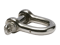 Shackle, straight, stainless steel