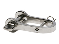 Key pin shackle with cross pin, stainless steel