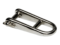 Halyard shackle with pin, stainless steel
