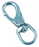 Carabiner with swivel, stainless steel