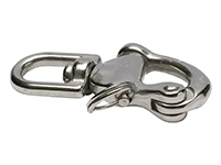 Hank with swivel, stainless steel