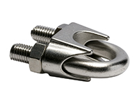 Wire rope clip, clamp, stainless steel